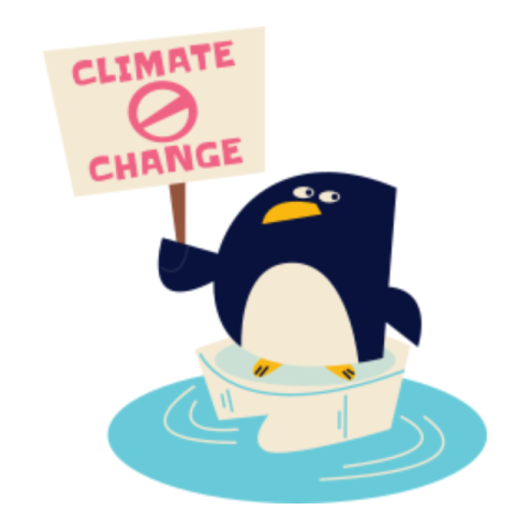 Global warming sticker 2