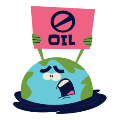 Oil spill sticker