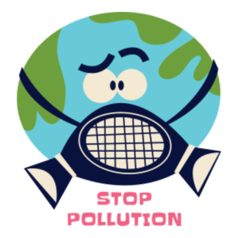 Stop pollution sticker 2