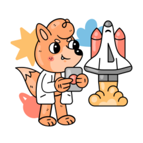 Rocket sticker