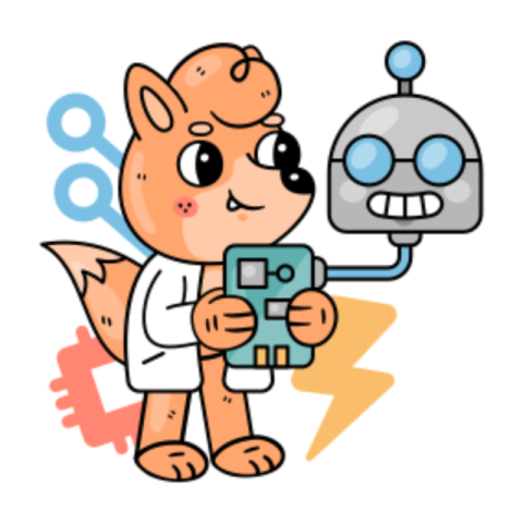 Robot sticker