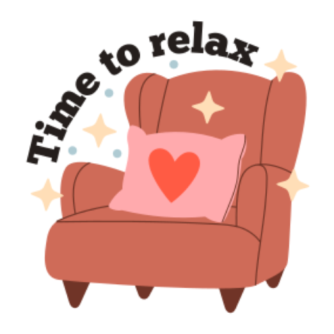 Relax sticker