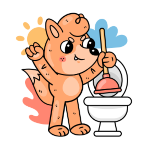 Toilet sticker
