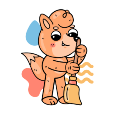 Broom sticker