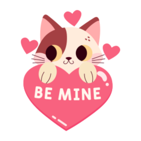 Be mine sticker