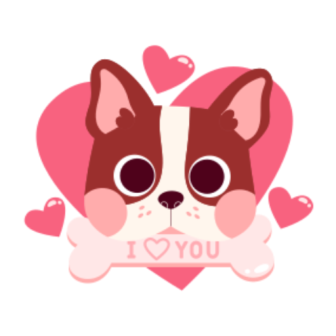 I love you sticker 2