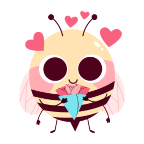 Bee sticker