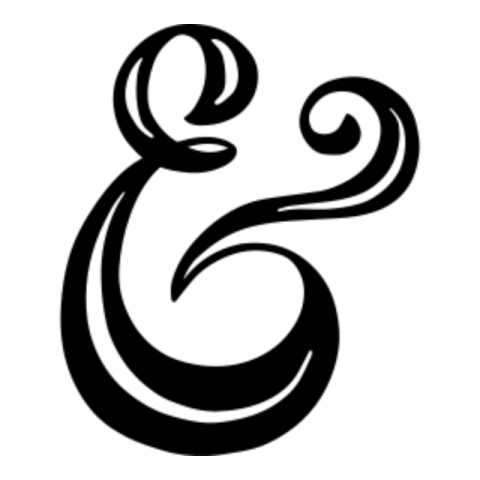 Letter e sticker