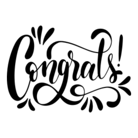 Congrats sticker 7