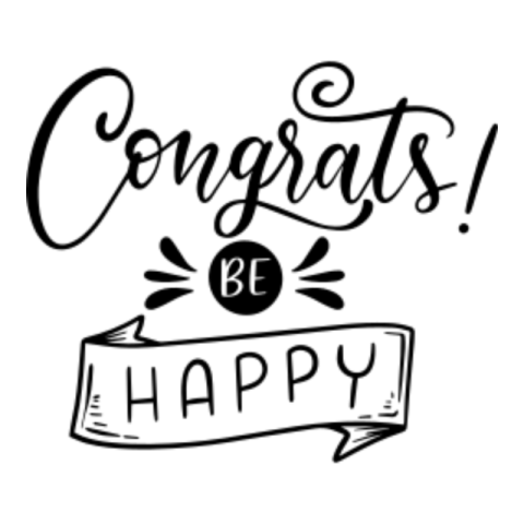 Congrats sticker 5