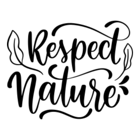 Respect nature sticker