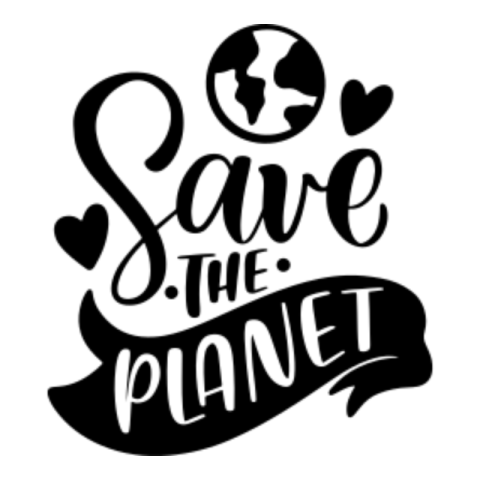 Save the planet sticker