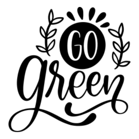 Go green sticker