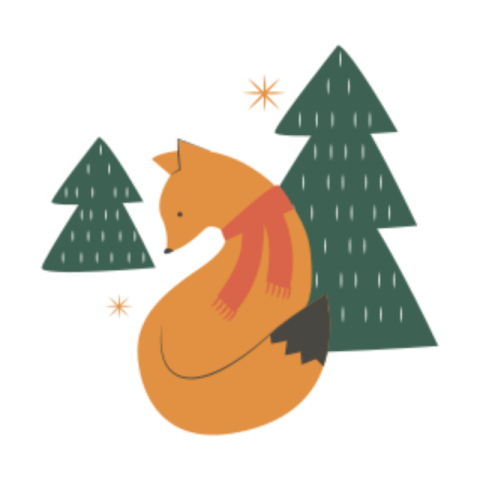 Fox sticker