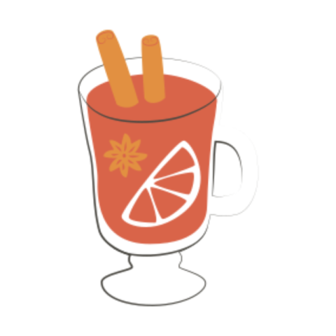 Mulled wine sticker