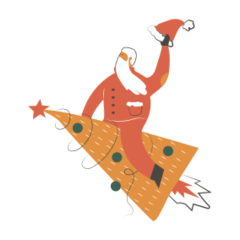 Santa claus sticker 3
