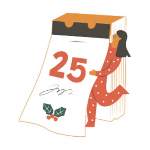 Calendar sticker