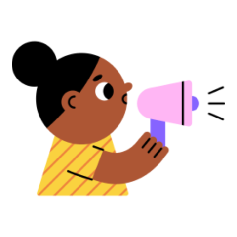Megaphone sticker