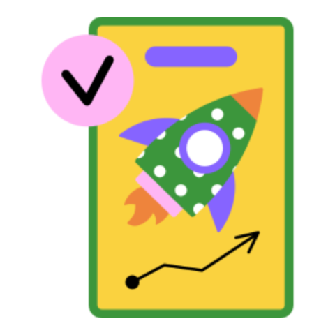 Rocket sticker