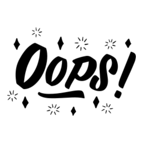 Oops sticker