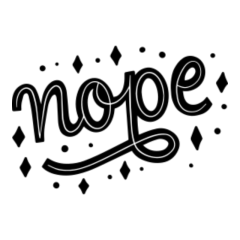 Nope sticker