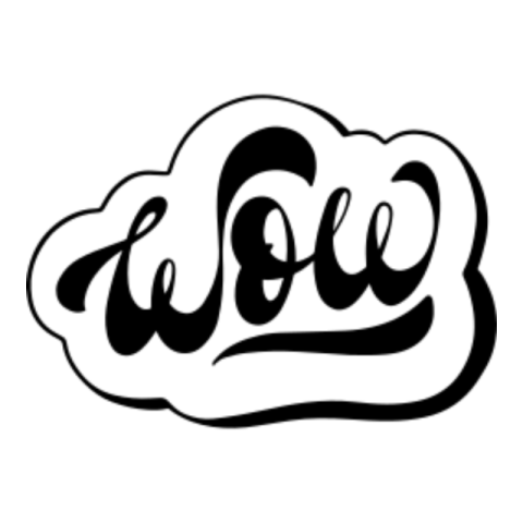 Wow sticker