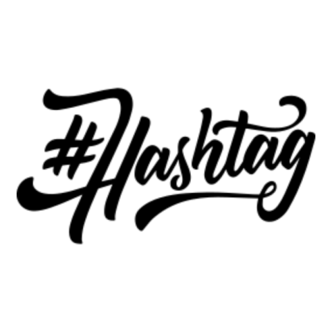 Hashtag sticker