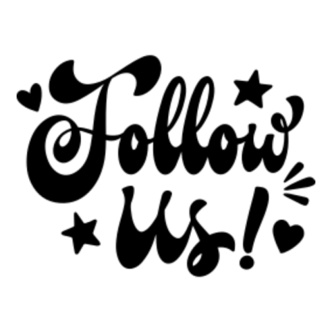 Follow us sticker