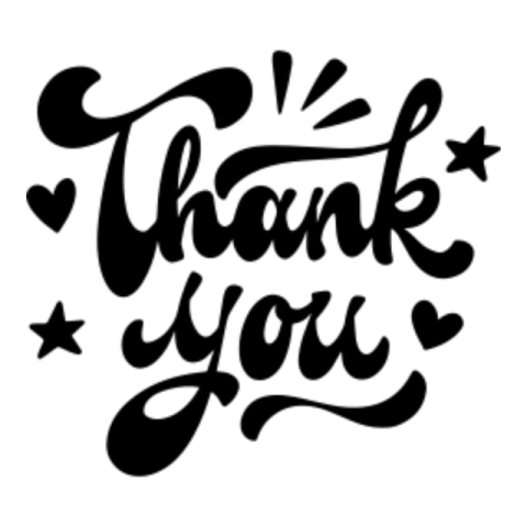 Thank you sticker