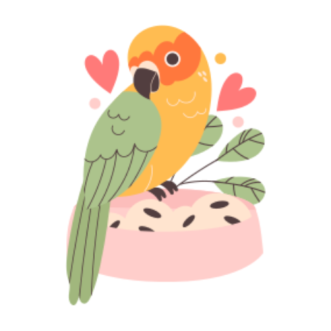 Parrot sticker