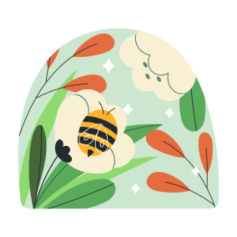 Bee sticker