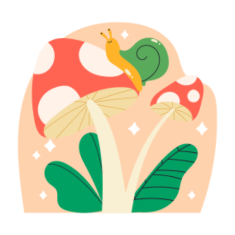 Mushrooms sticker