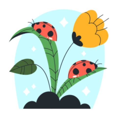 Flower sticker