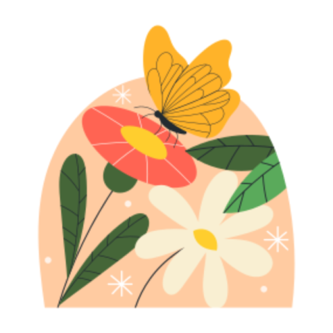 Butterfly sticker
