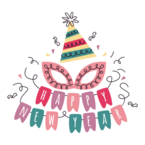 Happy new year sticker 6