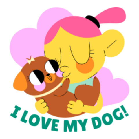 Dog sticker 2