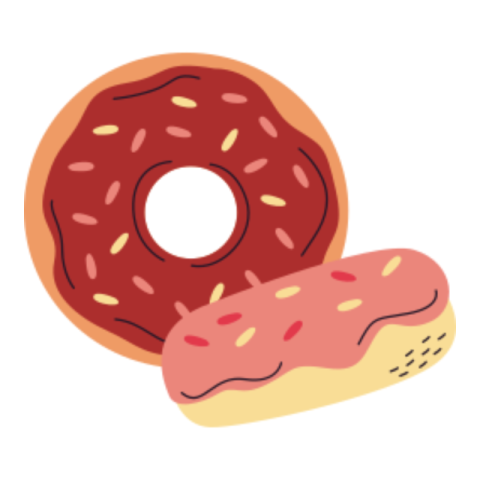 Donut sticker