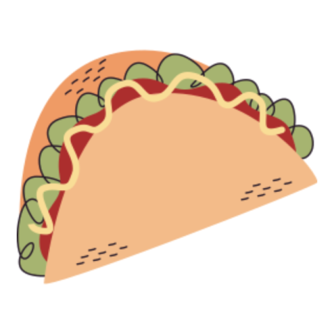Taco sticker
