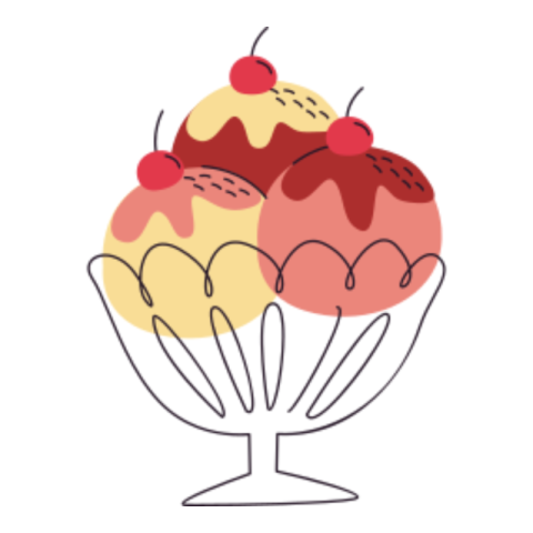 Ice cream sticker