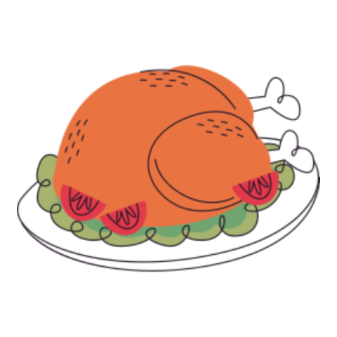 Chicken sticker
