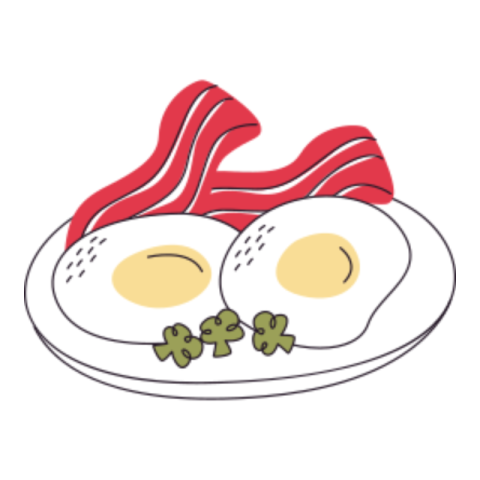 Breakfast sticker