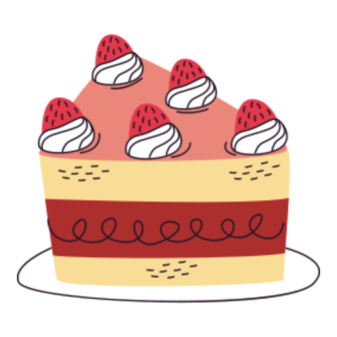 Cake sticker