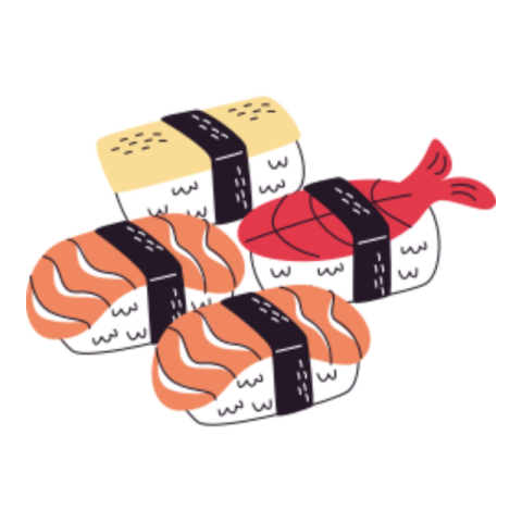 Japanese food sticker