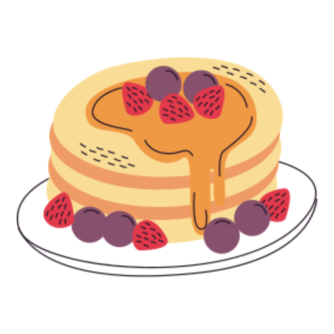 Pancake sticker