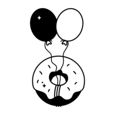 Donut sticker