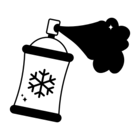 Spray sticker