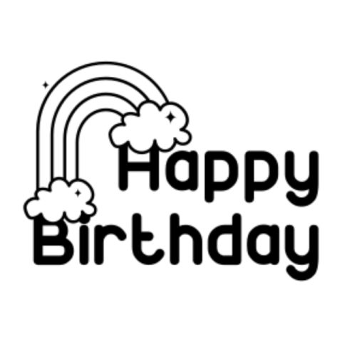 Happy birthday sticker 2