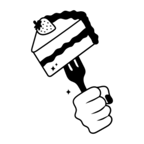 Piece of cake sticker 2