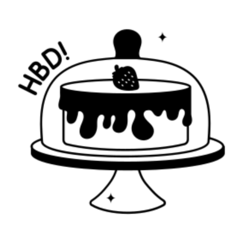 Piece of cake sticker