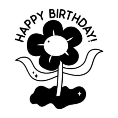 Flower sticker